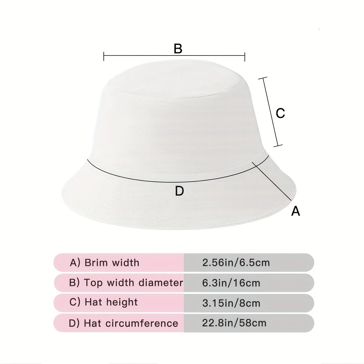 Embroidered Fisherman Hat Double sided Hat