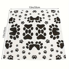 20pcs Dog Paw Prints Birthday Party Supplies Animal Theme Decorations