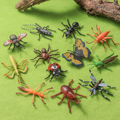 12pcs Realistic Insect Animal Model Set Educational Mini Animals
