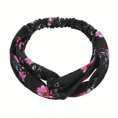 Boho Floral Style Headband Elastic Head Wrap Hair Band