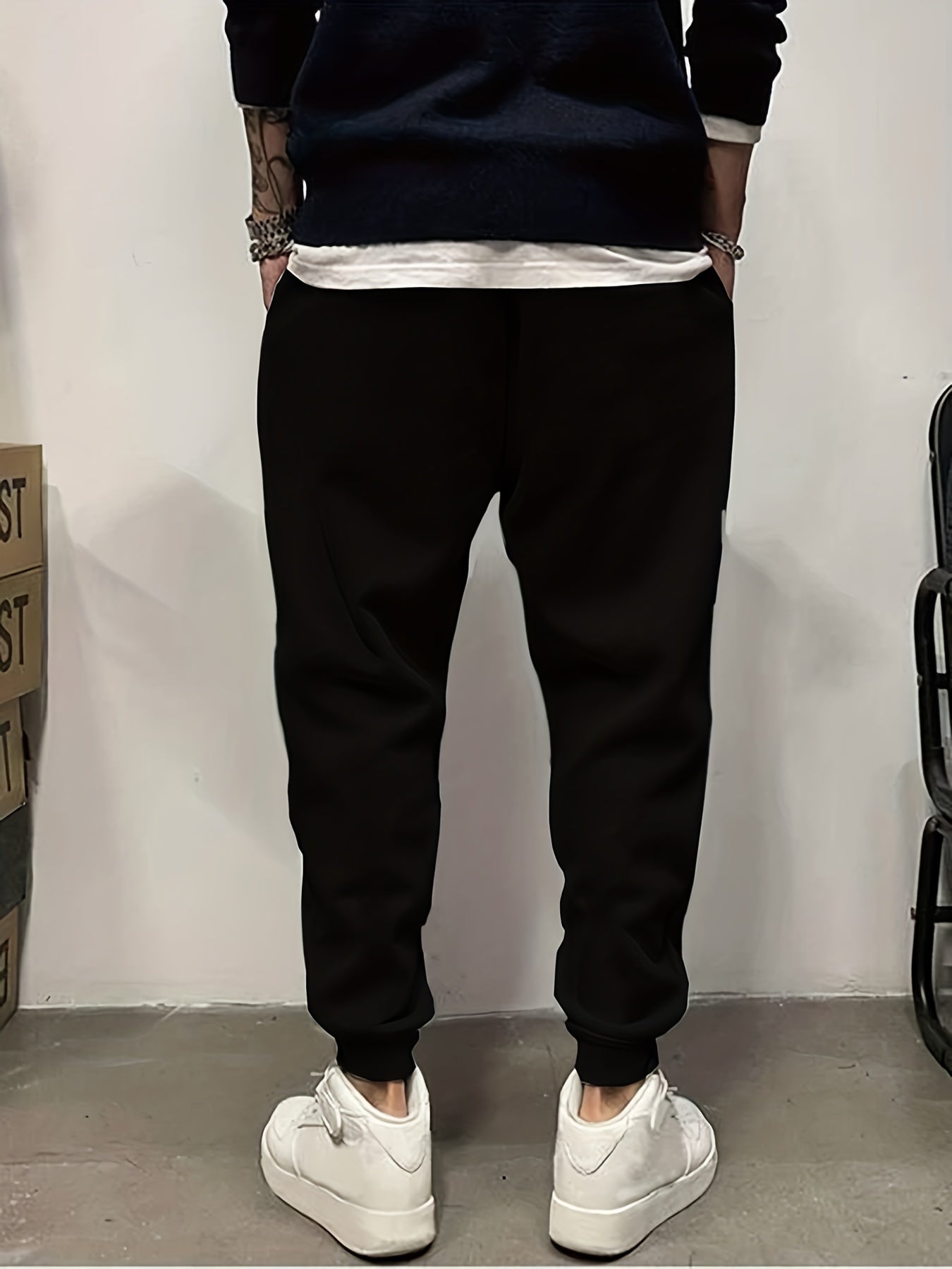 Cartoon Print Men's Sweatpants Casual Jogger Pants With Pockets
