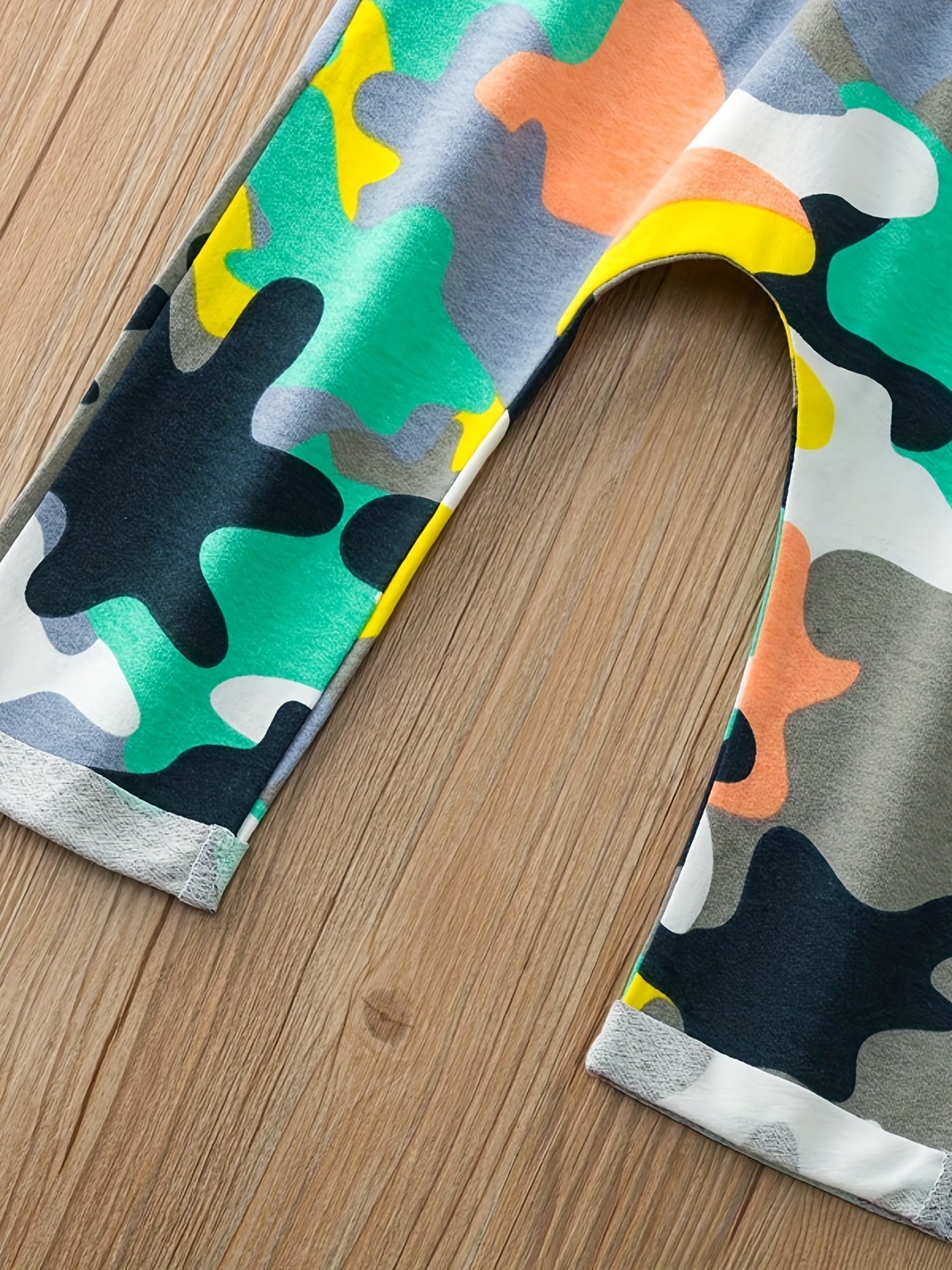 Baby Boys Camo Drawstring Casual Pants