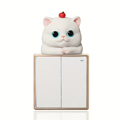 3D Resin Cat Switch Sticker Decorative Wall Sticker Light