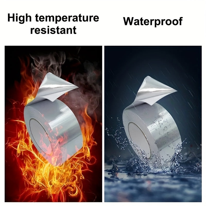 High Temp Aluminum Foil Tape Flame Retardant Tin Foil Tape Fiberglass Conductor