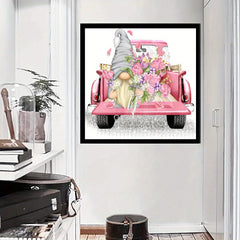 Gnome Truck Diamond Painting Kit 5D Art Home Decor 19.81 x 19.81 cm
