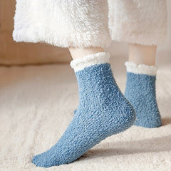 Teenager's Crew Socks: Breathable Plush Comfy Casual Style Unisex Socks