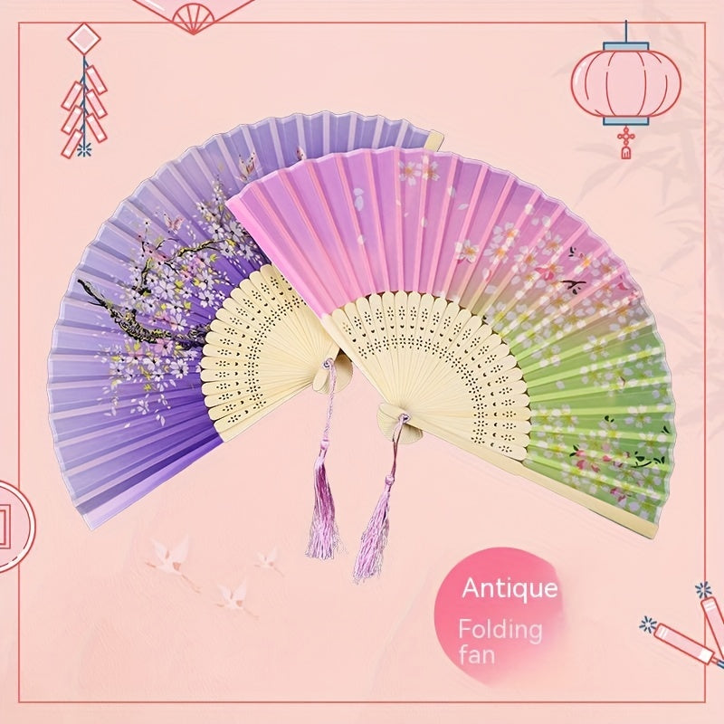 Bamboo Folding Fan Chinese Style Small Fan Student Gift