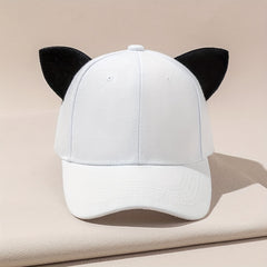 Kids Sunshade Baseball Cap with Cat Ears for Outdoor Sport