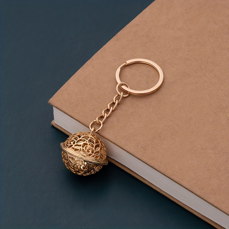 Vintage Bell Key Chain Chinese Style Jewelry Gift Hollow Palace Bell Crafts
