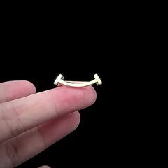 Smile Shape Brooch Pin Shirt Collar Decoration Female