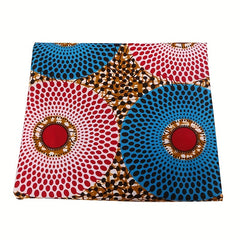6 Yards Ankara African Polyester Wax Prints Fabric For Party Dress