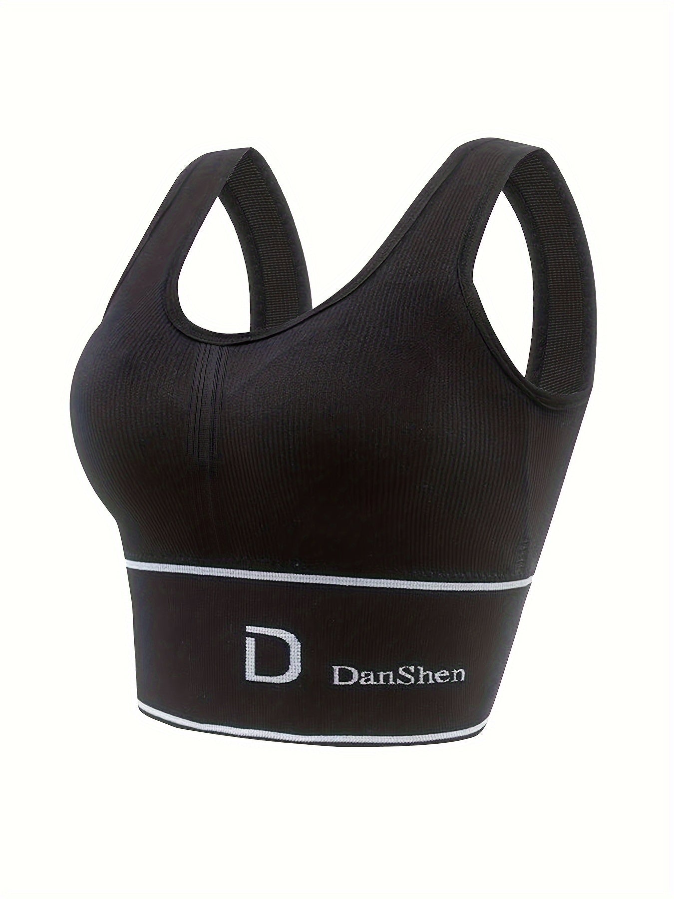 2pcs Letter Print Sports Bra Yoga Crop Tank Top Women's Activewear