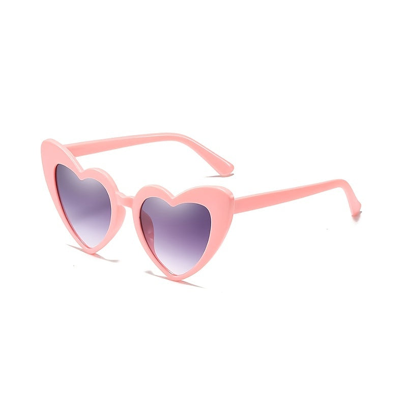 Heart Sunglasses For Women Cat Eye Glasses UV400 Colorful Frame Tined Lens