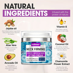 Neck Firming Cream Double Chin Reducer Retinol Collagen Hyaluronic Acid