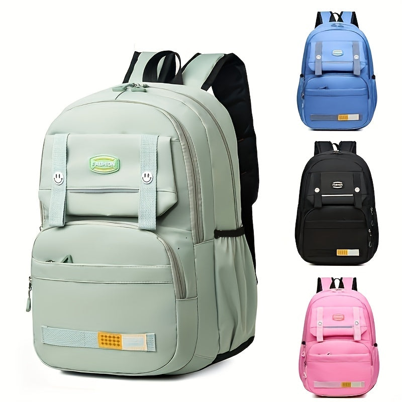 Minimalist Large Capacity School Bag All Match Zipper Backpack