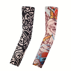 Tattoo Sleeve Embroidered Men's/Women's Sunscreen Hand Sleeves