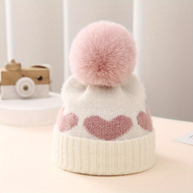 Thick Warm Toddler Knit Beanies Hat For Girls Boys Winter