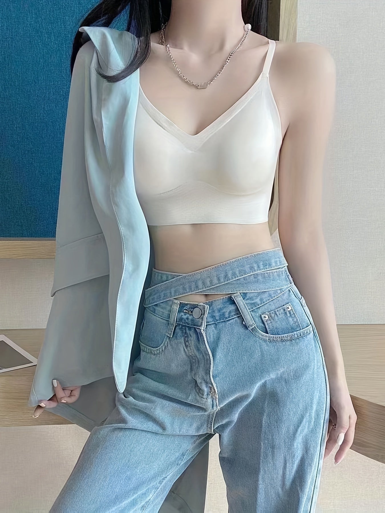 Seamless Wireless Bralette Soft Beauty Back Everyday Bra Women's Lingerie