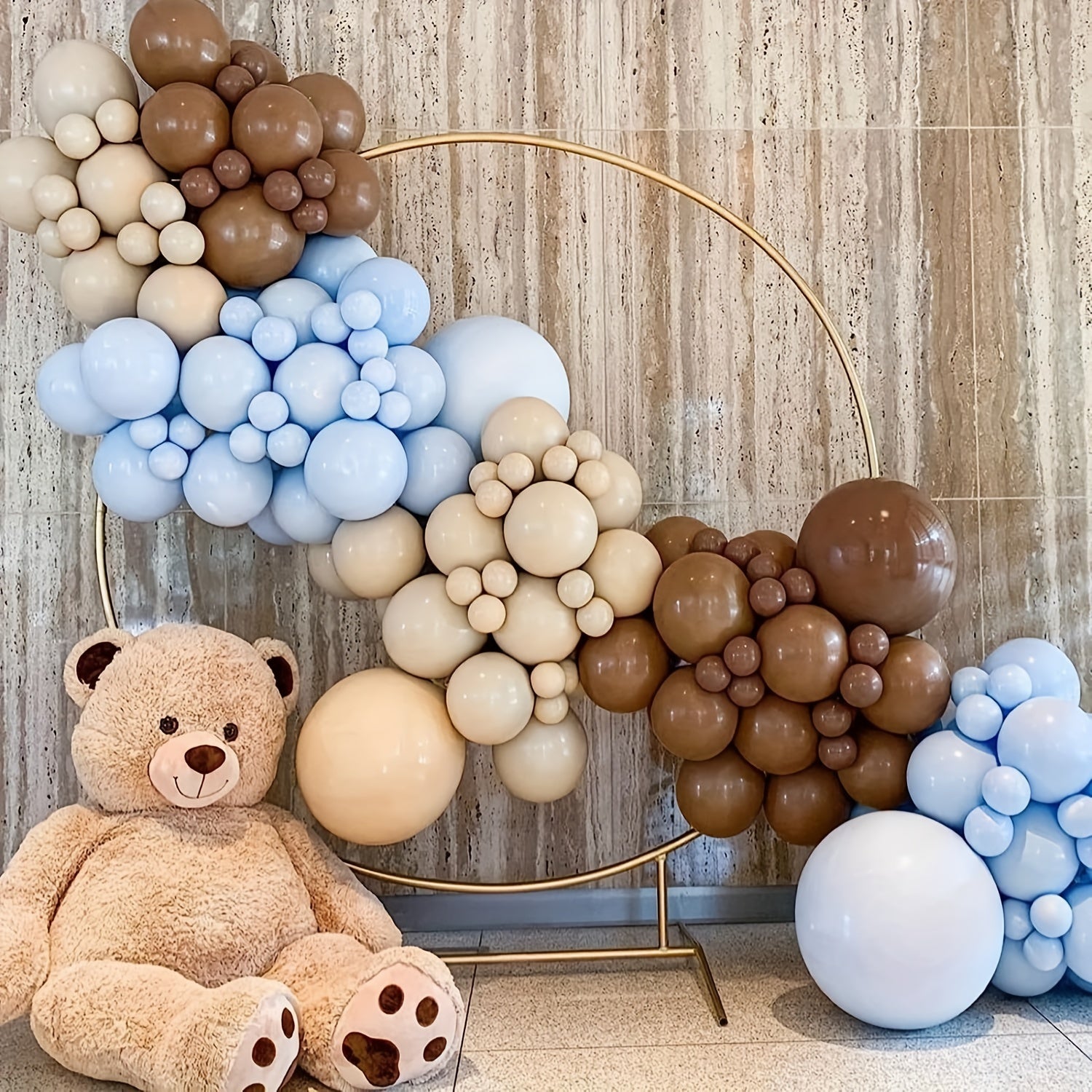 87pcs Brown Balloons in Various Sizes for Garland Arch Coffee Latex Balloon