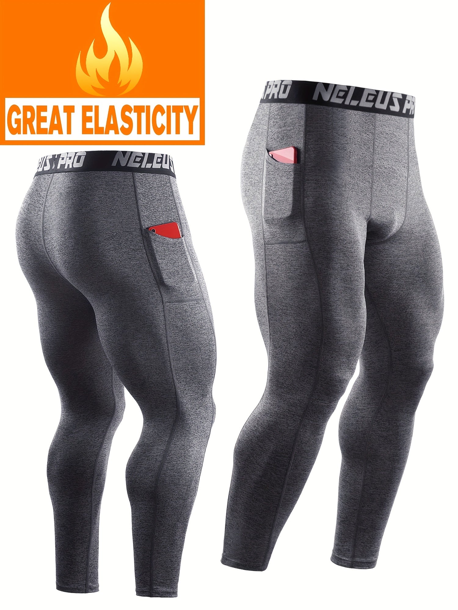 Men's Sports Tights Basketball Running Warm Bottoms Quick Drying
