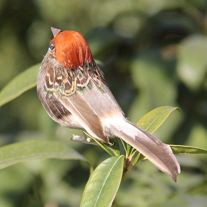 Artificial Sparrow Simulation Birds Garden Decoration