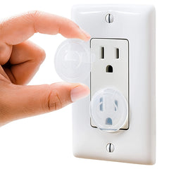 10 Pack Baby Safety Outlet Covers Transparent Easy Install Childproof