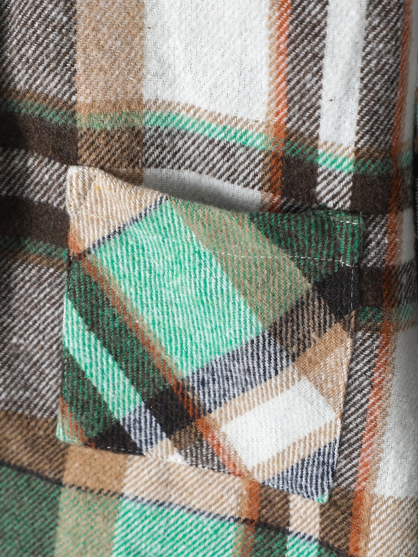 Boys Plaid Button Up Shirt Jacket for Autumn