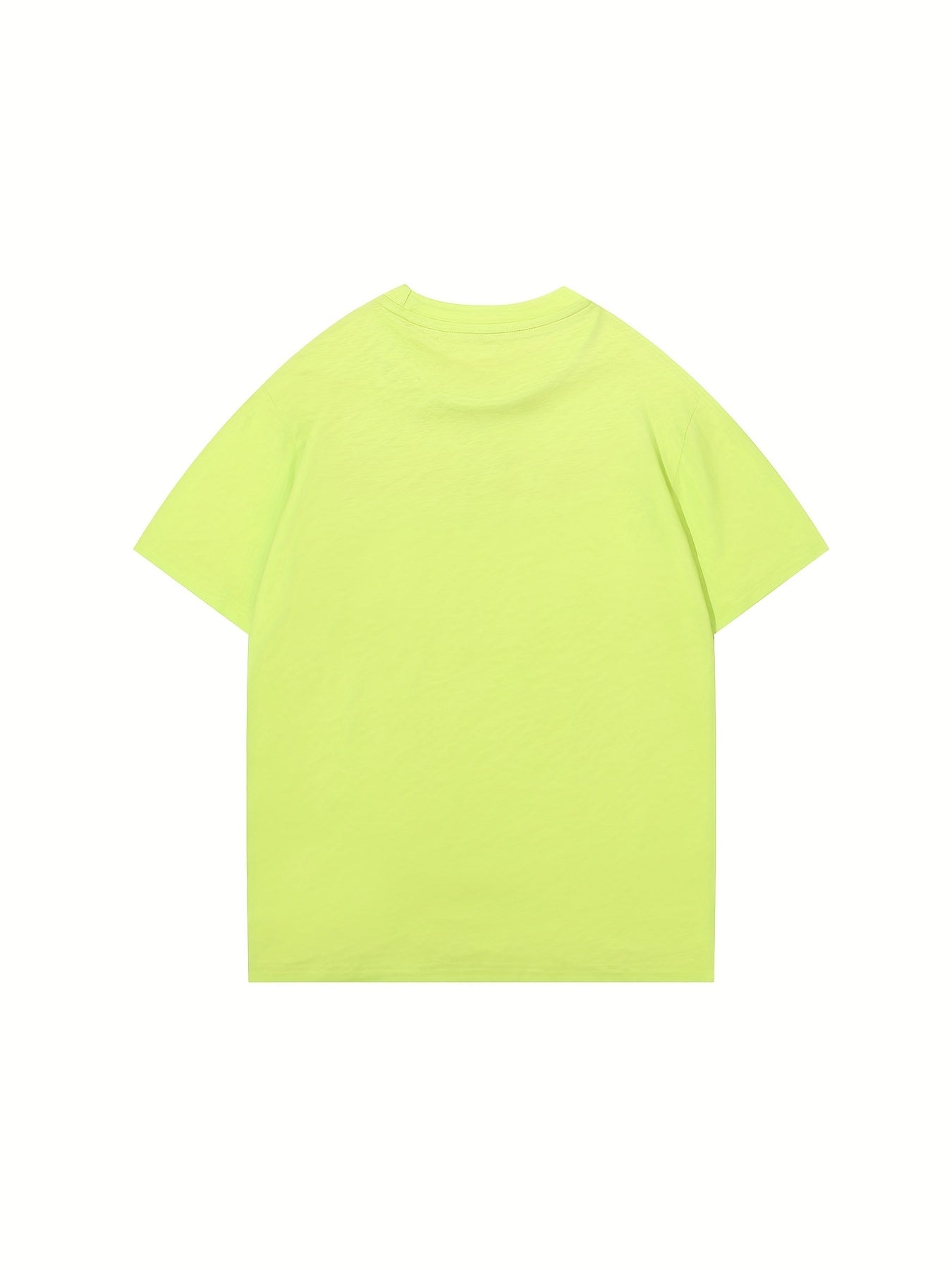 Kids Plain Cotton T Shirt Crew Neck Short Sleeve Top For Summer