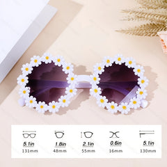 Daisy Flower Decor Sunglasses For Kids UV400