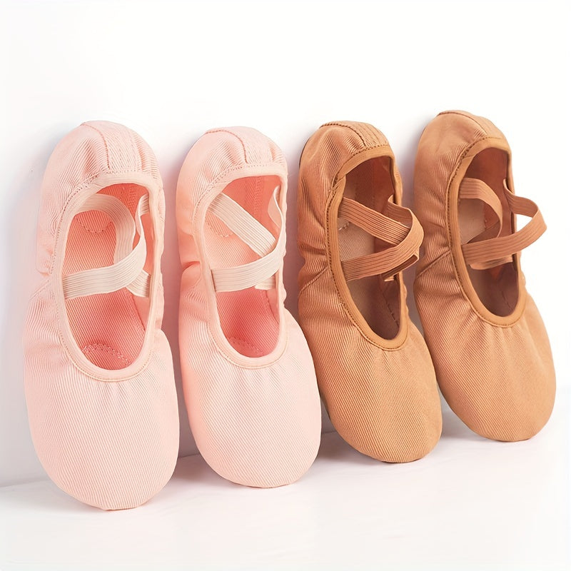 Canvas Ballet Shoes for Girls and Women - Soft Sole
