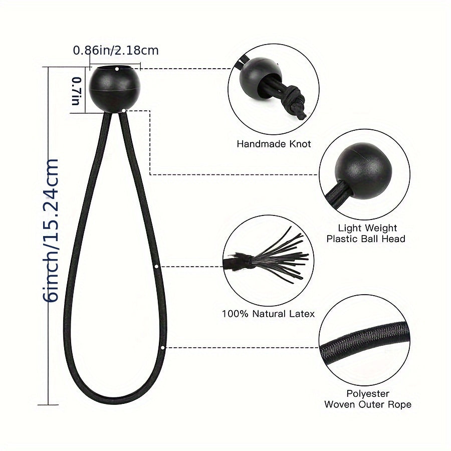 Elastic Ball Ropes Outdoor Tent Sunshade Net Shed Fixed Plastic Ball Tied