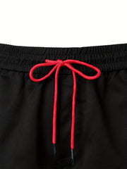 Men's Casual Pocket Waist Drawstring Cargo Shorts For Summer Outdoor Activities