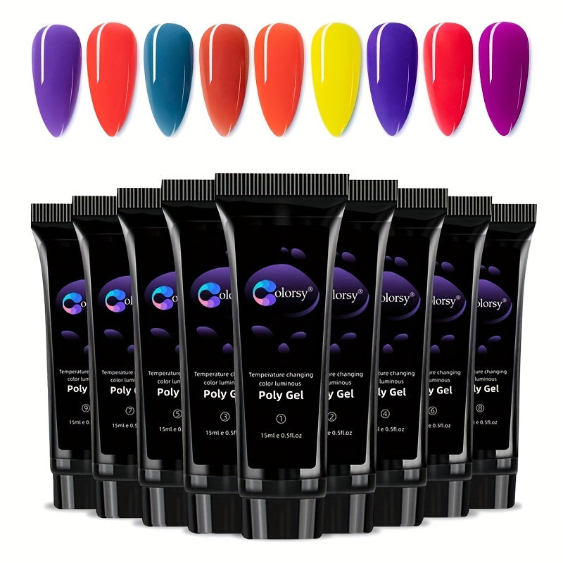15ml Temperature Sensitive Nail Extension Gel Kit with Tips