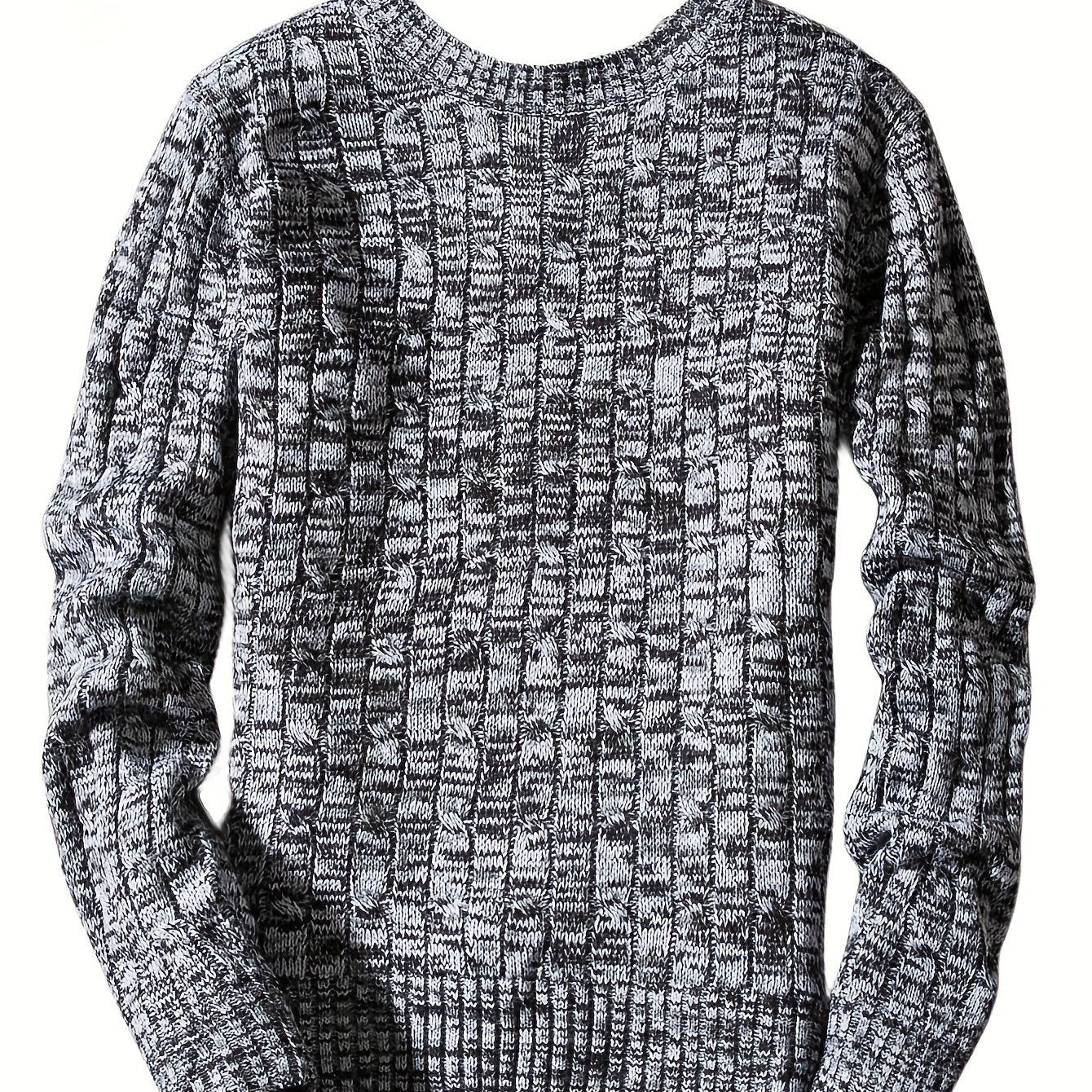 Men's Camo Knit Sweater Outdoor Winter Pullover
