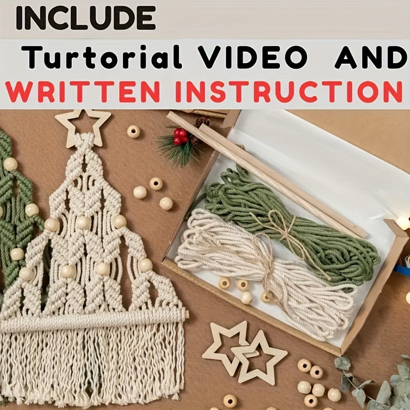 Woven Christmas Tree DIY Kit - Perfect Holiday Gift