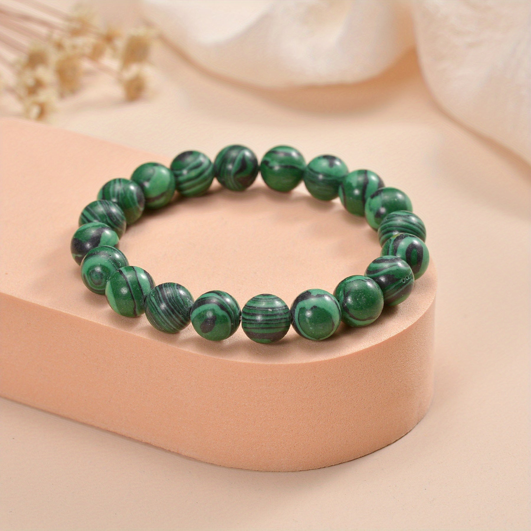 10mm Healing Stone Beaded Bracelet Unisex Stretch Bracelet