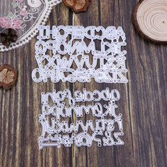 2pcs Alphabet Metal Cutting Dies For Scrapbooking DIY Craft Embossing