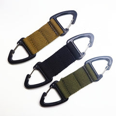 Multifunctional Carabiner with Tactical Belt and Nylon Webbing