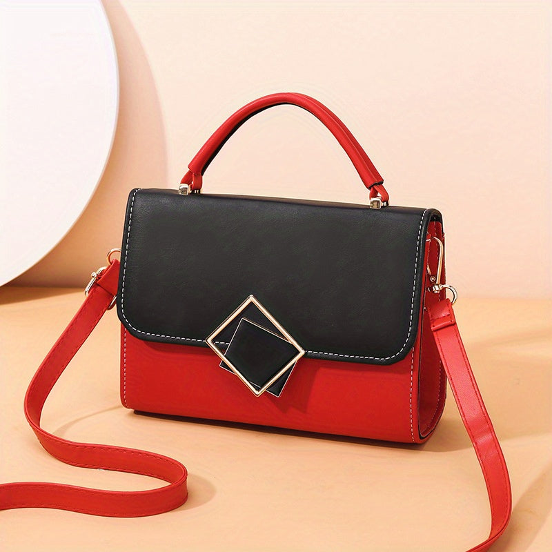 Casual PU Leather Crossbody Bag Women's Shoulder Bag
