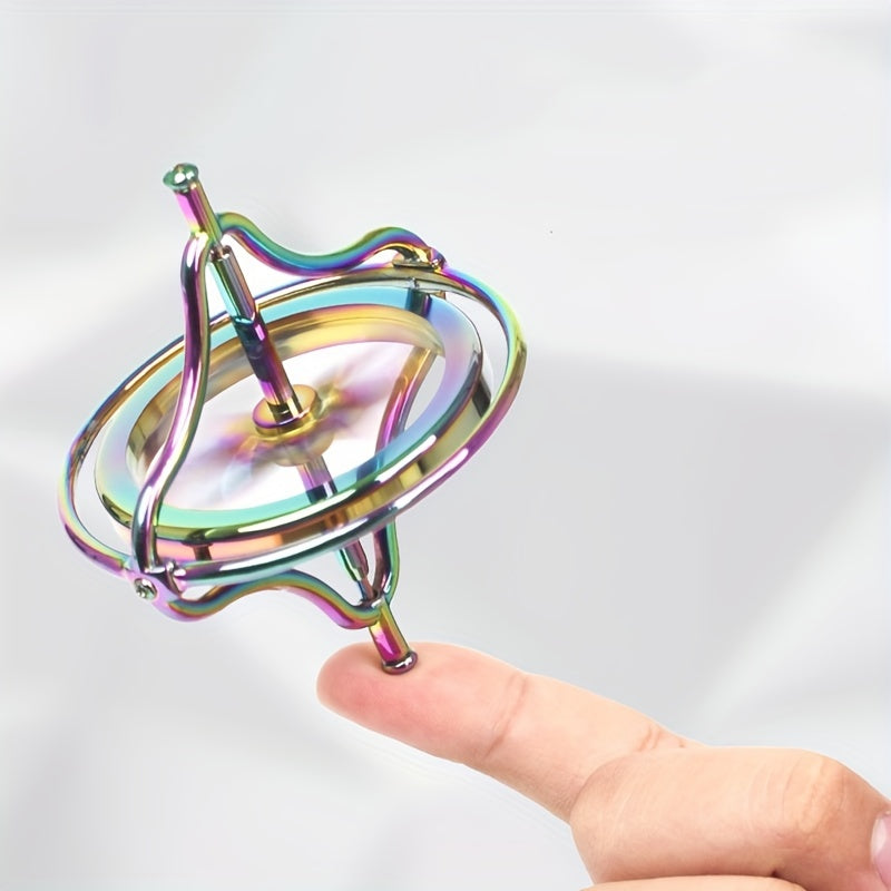 Colorful Fingertip Spinner Zinc Alloy Stress Relief Toy