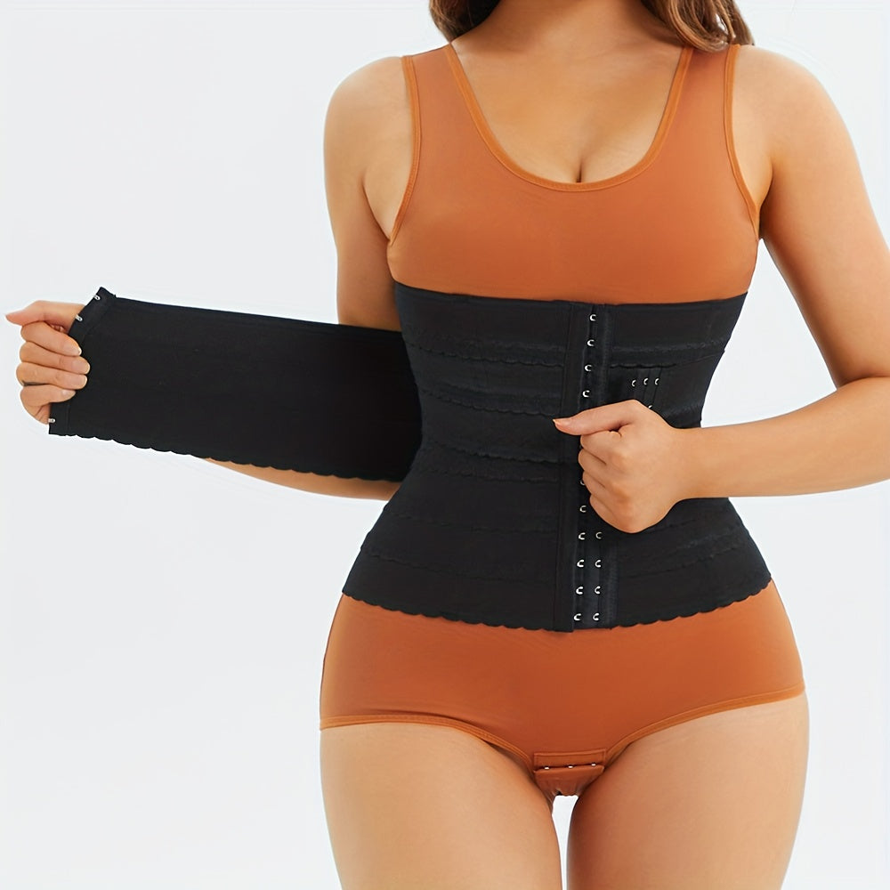 Front Buckle Waist Trainer Tummy Wrap Slim Girdle Belt Cincher