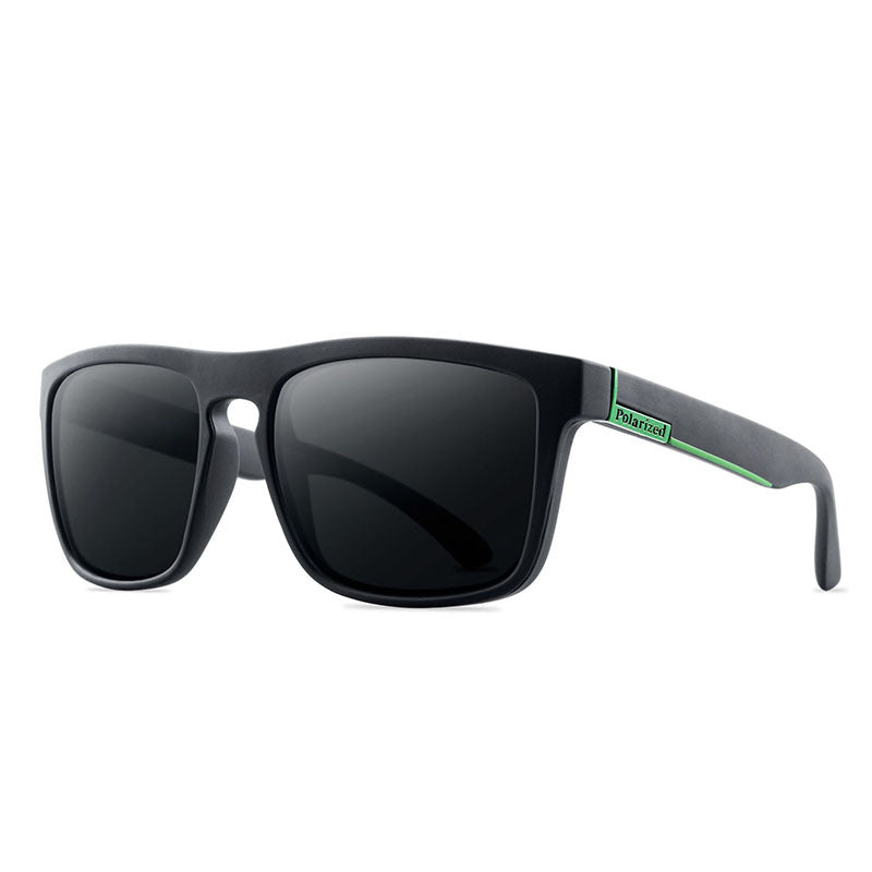 Men's Anti UV Polarized Lens Vintage Rectangular Sunglasses