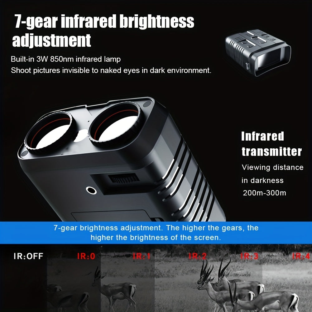 1080p HD Night Vision Binoculars for Camping and Surveillance