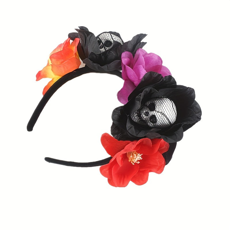 Foam Skull Headpiece Halloween Hair Hoop for Girls