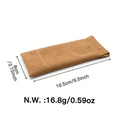 Velvet Glasses Bag Automatic Closure Sunglasses Pouch