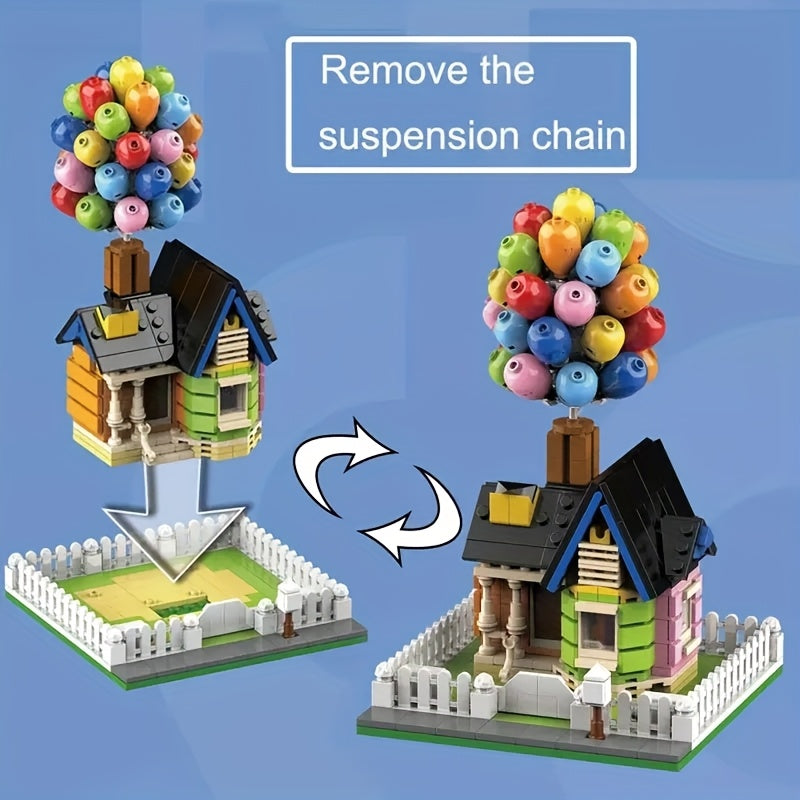 1000pcs Balloon Small House Building Blocks Set