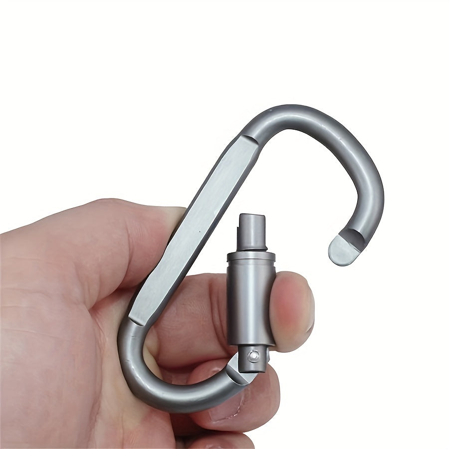 6pcs Aluminum Carabiners for Outdoor Activities