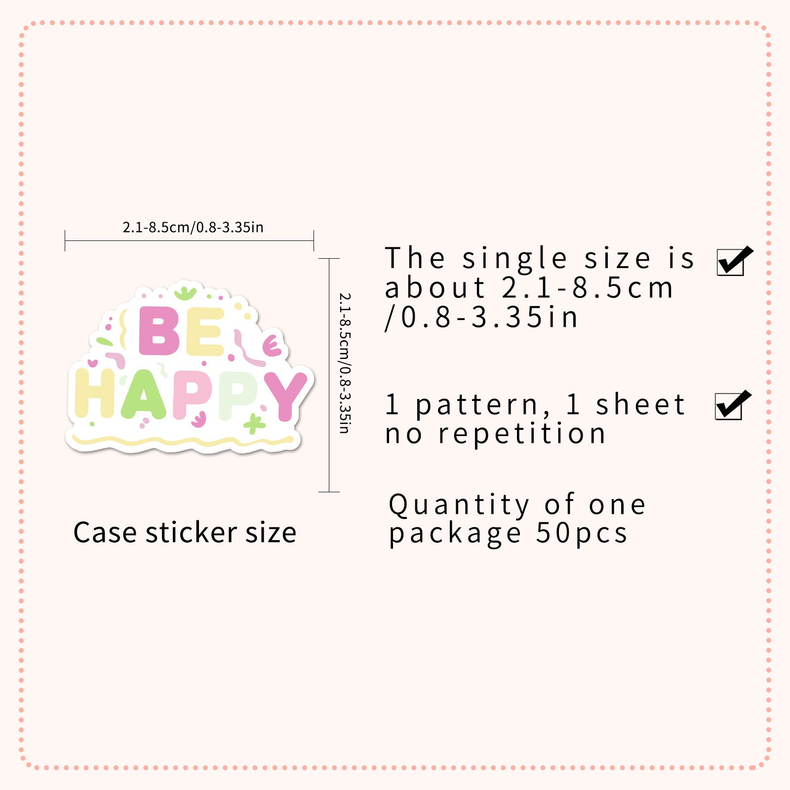 50pcs Inspirational Vinyl Stickers for Laptops Phones