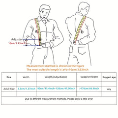 Men's High Elasticity Suspenders With Protection Clips