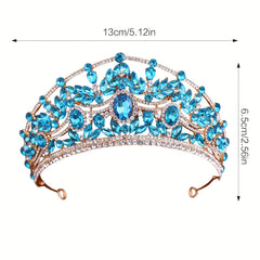 Sparkling Princess Tiara Crown Rhinestone Bridal Headpiece Hand Wash